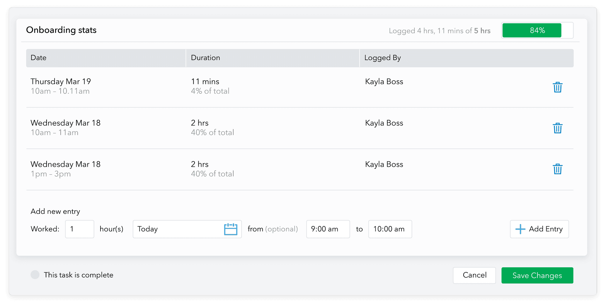 Admation: Capture Time Data
