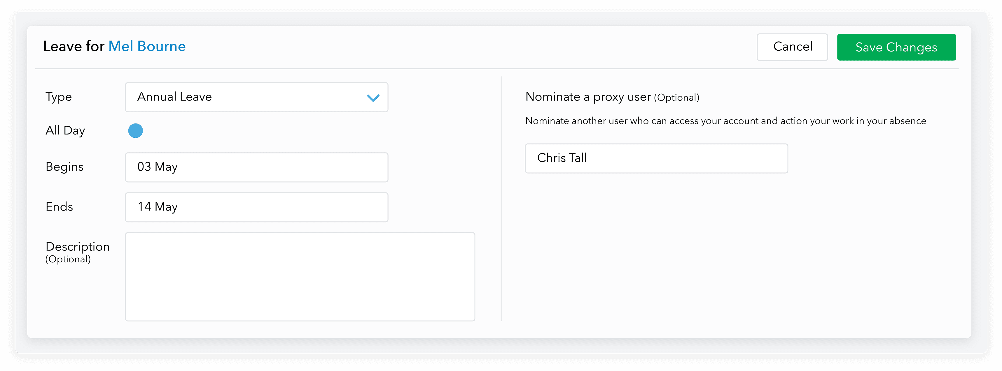 Admation: Managing Leave Requests