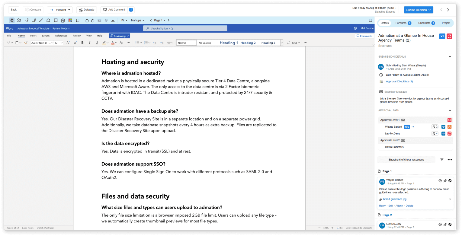 Approval Centre_MS Word