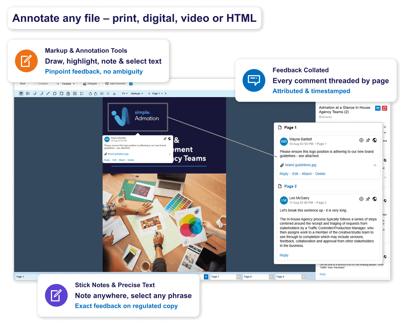 online proofing markup annotation