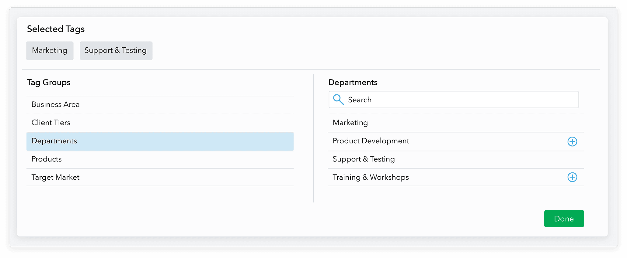 Admation: Create Tags & Keywords