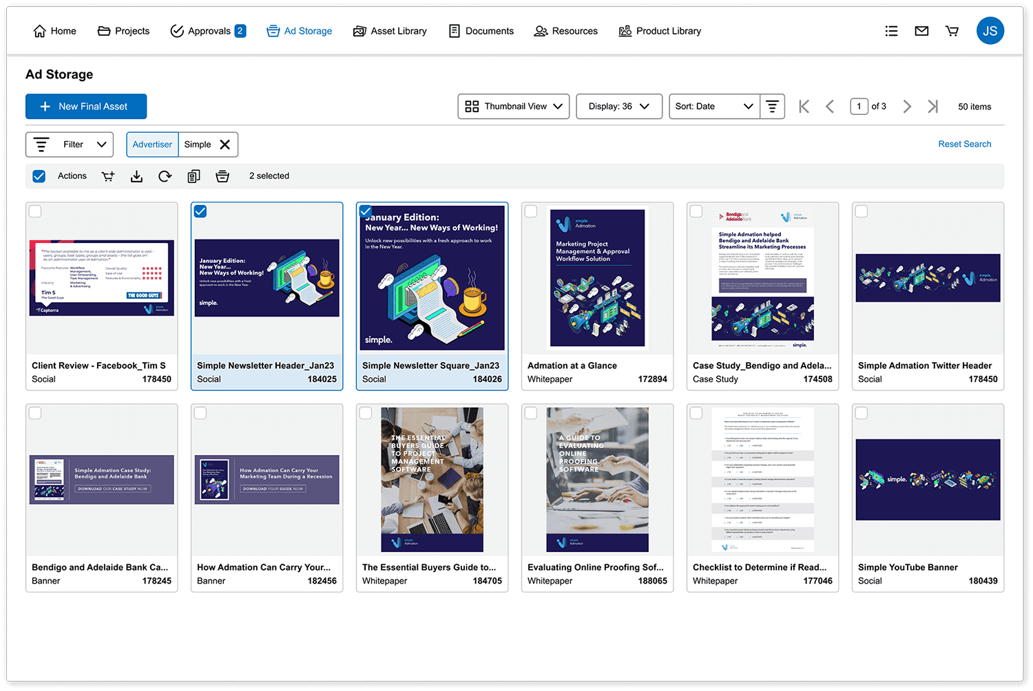 Admation: Ad Storage